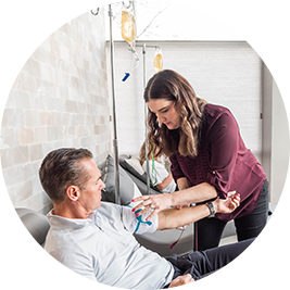 IV therapy consultation at Well Infused holistic wellness center