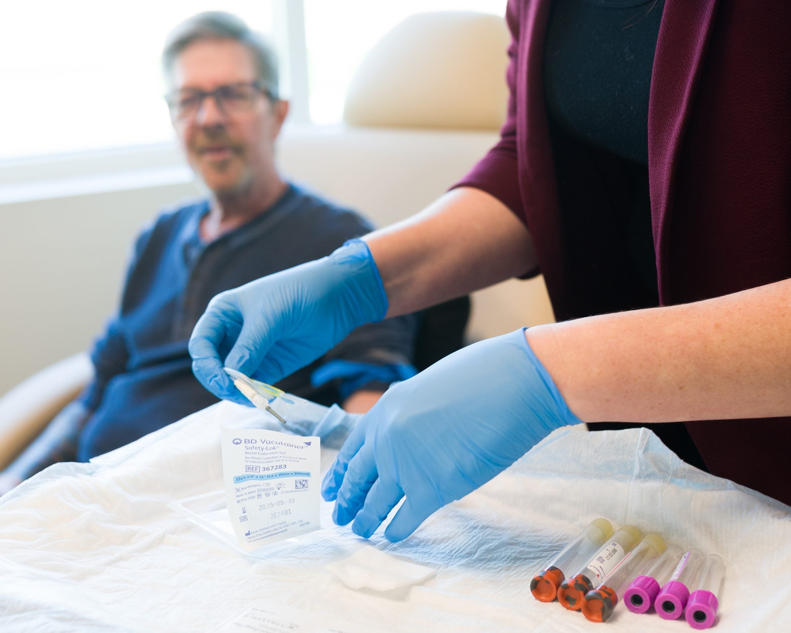 Functional lab testing blood collection supplies and sample tubes