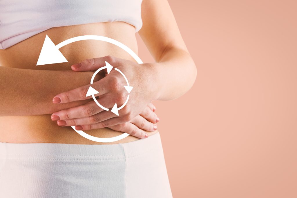 Digestive health image representing peptide therapy support