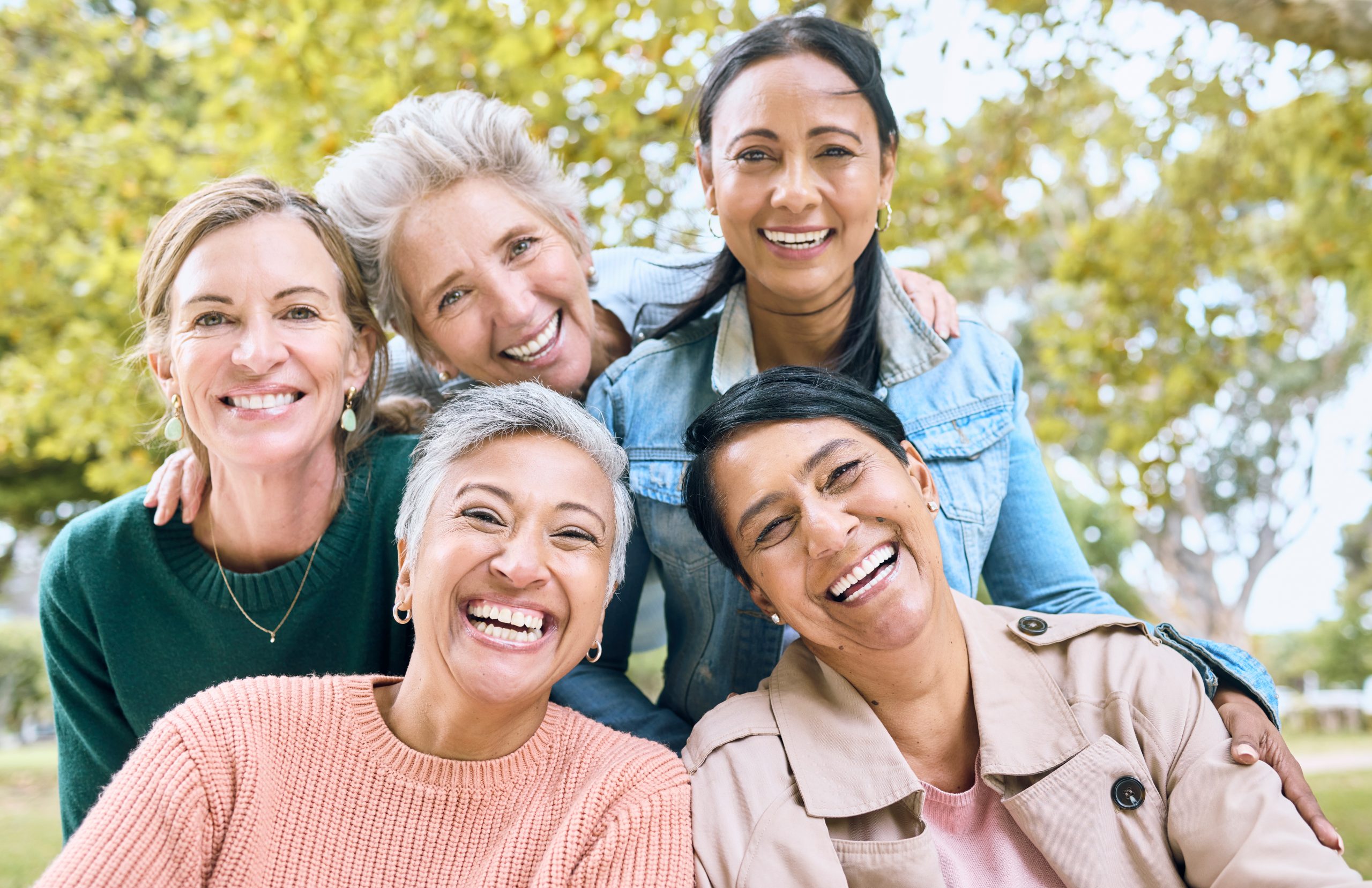 Women exploring hormone replacement therapy support